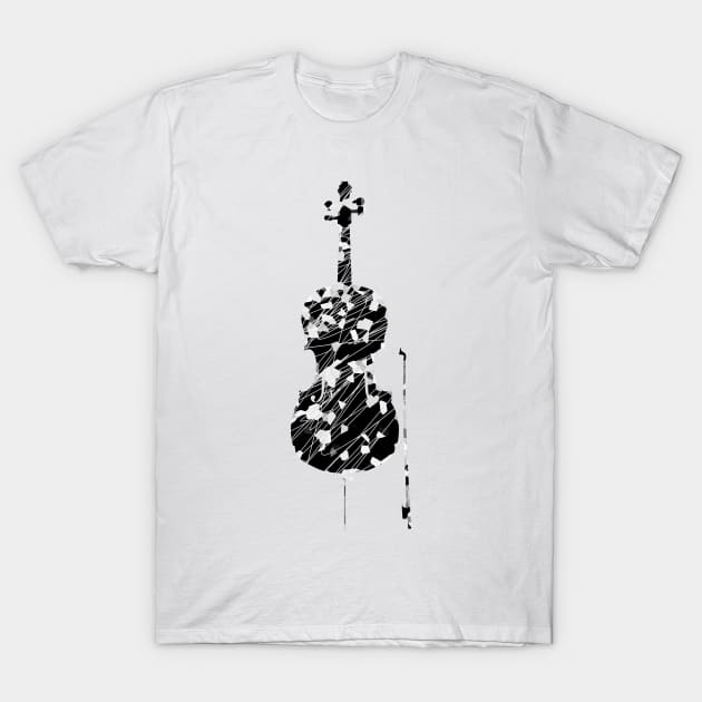 Double Bass T-Shirt by GramophoneCafe